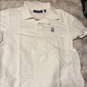 Psycho Bunny Men's Cream Polo Shirt